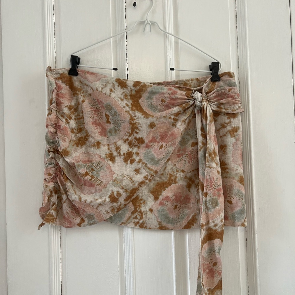 NWT Free People Bohemian Tie-Dye Wrap Skirt